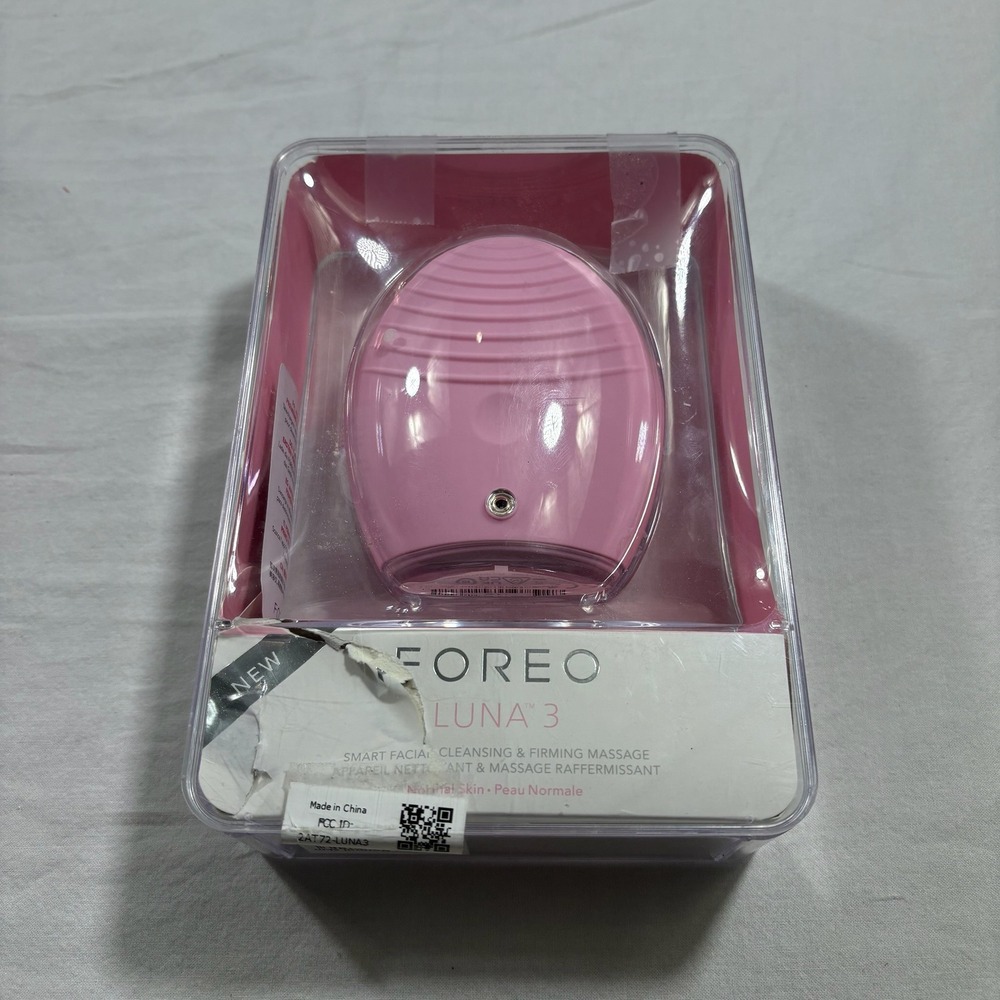 FOREO‎ LUNA 3 Smart Facial Cleansing & Firming Massage Device Pink READ